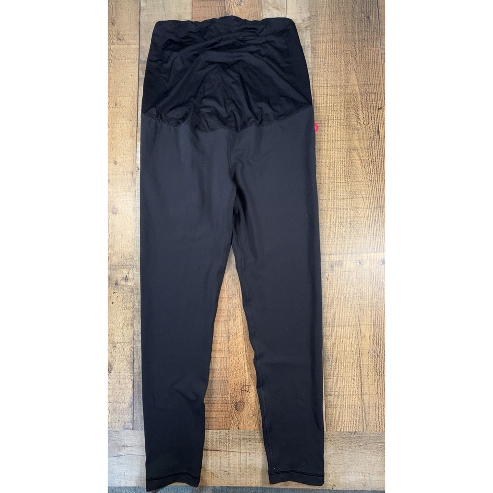 Isabel by Ingrid & Isabel Maternity Active Leggings Black Crossover Panel Size L - Picture 8 of 8
